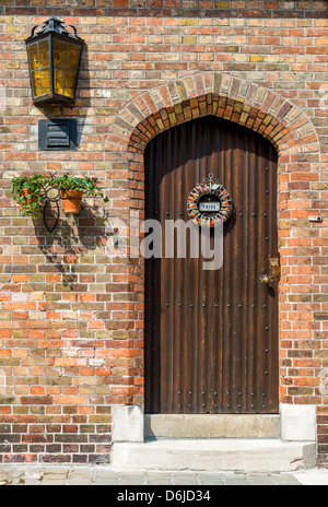 Belle porte avec inscription "privés" se lit sur Dutch Banque D'Images