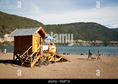 Lago Lacar à San Martin de los Andes, Patagonie, Argentine, Amérique du Sud Banque D'Images