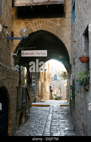 Ruelles dans la vieille ville de Jaffa, Tel Aviv, Israël, Moyen Orient Banque D'Images