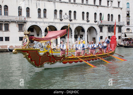 Régate, Grand Canal, Venise, UNESCO World Heritage Site, Vénétie, Italie, Europe Banque D'Images