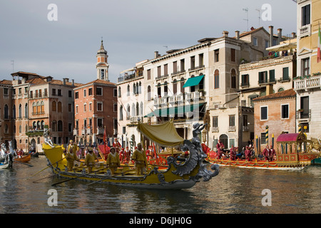 Régate, Grand Canal, Venise, UNESCO World Heritage Site, Vénétie, Italie, Europe Banque D'Images