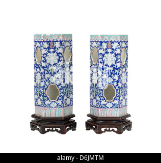 Belle collection de vases antiques chinois Banque D'Images