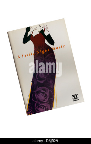 Programme pour la production de 1995 de Stephen Sondheim A little Night Music à l'Olivier Theatre. Banque D'Images
