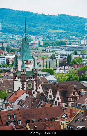 Old Town city gate, Freiburg, Germany, Europe Banque D'Images