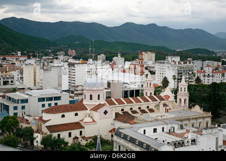 Toits de la ville de Salta, Argentine, Amérique du Sud Banque D'Images