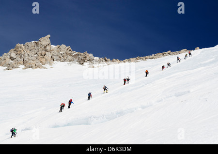 Alpinisme - expédition sur Mt McKinley 6194m, le parc national Denali, Alaska, United States of America, USA Banque D'Images