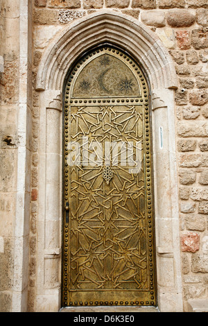 Détail de la porte à la vieille ville de Jaffa, Tel Aviv, Israël, Moyen Orient Banque D'Images