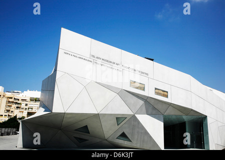 La nouvelle aile du musée d'art de Tel Aviv, Israël, Moyen Orient Banque D'Images