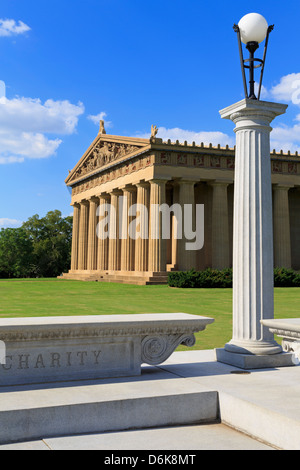Le Parthénon au parc Centennial, Nashville, Tennessee, États-Unis d'Amérique, Amérique du Nord Banque D'Images