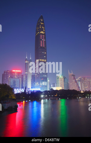 Xin Zhou 100 Immeuble des Finances, Shenzhen, Guangdong, China, Asia Banque D'Images