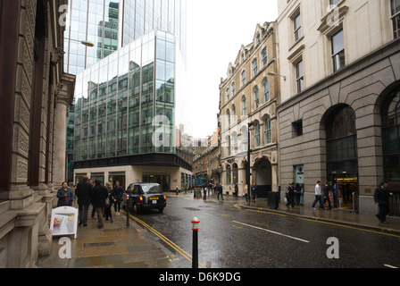 Tour de la bourse, Old Broad street et throgmorton Street, Londres Banque D'Images