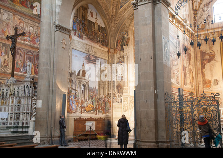 Autel de l'église Santa Maria Novella de Florence, Italie Banque D'Images