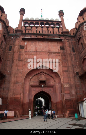 Fort Rouge, Old Delhi, Inde Banque D'Images