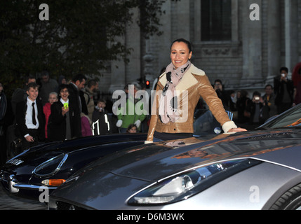 Jessica Ennis pose lors d'un photocall à Carter Lane Gardens pour lancer son implication avec le Seigneur Mayor's Show de Londres, Banque D'Images