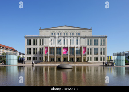 Leipzig (Allemagne), l'opéra de Leipzig Banque D'Images