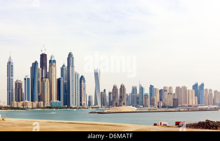 L'horizon de la zone de la Marina, Jumeirah, Dubai, Émirats Arabes Unis Banque D'Images