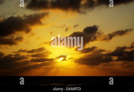 Lever du soleil à Miami Beach, Floride Banque D'Images