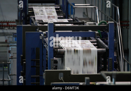 Presse d'impression rotative Journaux Banque D'Images