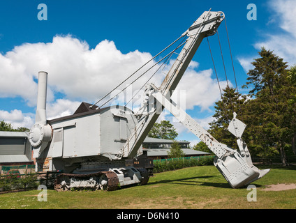 Grande Bretagne, Nord de l'Angleterre, Beamish Open Air Living History Museum, 1931, Ruston Bucyrus, pelle à vapeur Banque D'Images