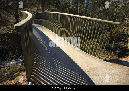 Woodburn Pont sur la rivière Brathay, près de Skelwith Bridge, Elterwater, Cumbria Banque D'Images