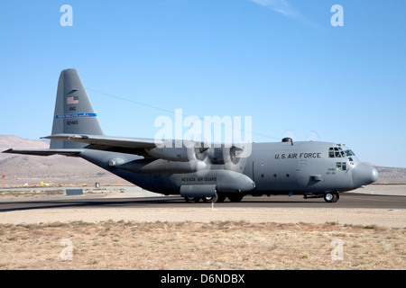 Lockheed C-130 Hercules du 152e Airlift Wing, Nevada Air National Guard, basée à Reno, Nevada. Banque D'Images