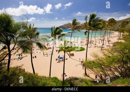 Hanauma Bay, Oahu, Hawaii, USA Banque D'Images