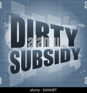 Subvention sur sale digital touch screen Banque D'Images