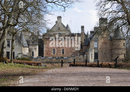 L'Dalzell stately home, Motherwell, North Lanarkshire, Écosse, Royaume-Uni Banque D'Images