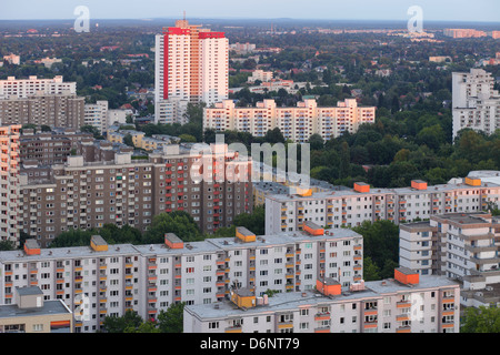 Berlin, Allemagne, enquête de la ville de Gropius dans la lumière du soir Banque D'Images