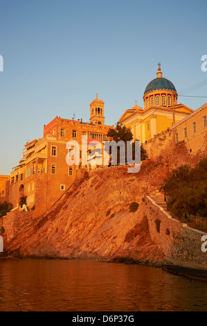 Ermoúpoli (Khora), l'île de Syros, Cyclades, îles grecques, Grèce, Europe Banque D'Images