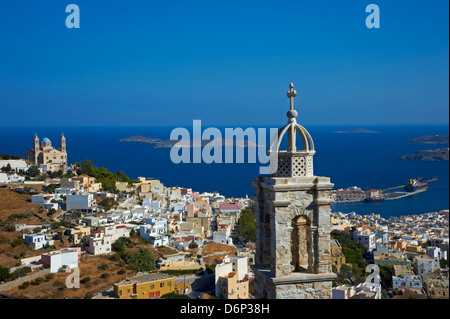 Ermoúpoli (Khora), l'île de Syros, Cyclades, îles grecques, Grèce, Europe Banque D'Images