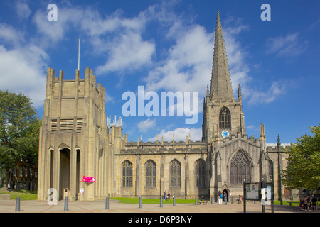 Cathédrale de Sheffield, Sheffield, South Yorkshire, Yorkshire, Angleterre, Royaume-Uni, Europe Banque D'Images