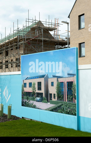 Développement de nouveaux logements à un Kneighton Trumpington Cambridge UK Banque D'Images