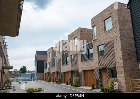Développement de nouveaux logements à un Kneighton Trumpington Cambridge UK Banque D'Images