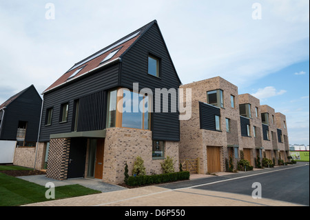 Développement de nouveaux logements à un Kneighton Trumpington Cambridge UK Banque D'Images