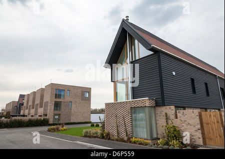 Développement de nouveaux logements à un Kneighton Trumpington Cambridge UK Banque D'Images