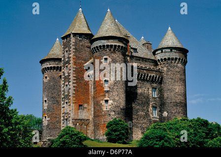 France, Midi-Pyrénées : Château médiéval de Bousquet à Laguiole, Aveyron Banque D'Images