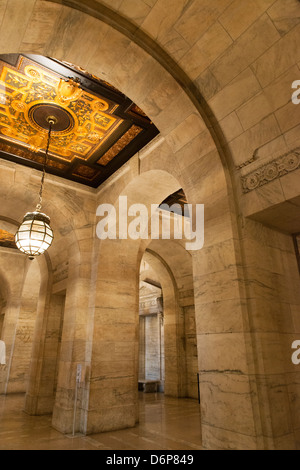 L'intérieur de la New York Public Library branche principale. Banque D'Images