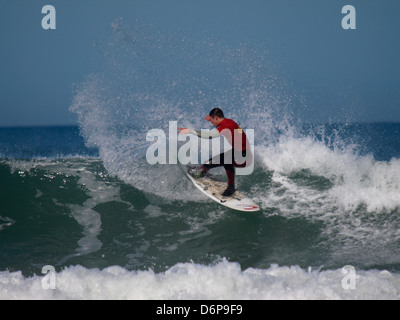 Les écoles britanniques, Calypso, Championnat de Surf Widemouth Bay, Cornwall, UK 2013 Banque D'Images