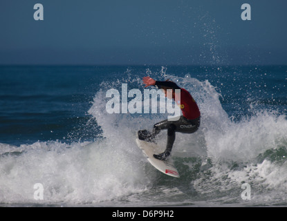 Les écoles britanniques, Calypso, Championnat de Surf Widemouth Bay, Cornwall, UK 2013 Banque D'Images