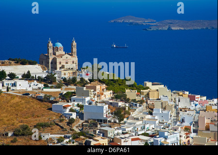 Ermoúpoli (Khora), l'île de Syros, Cyclades, îles grecques, Grèce, Europe Banque D'Images