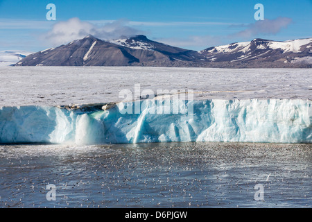 Negribreen Negri (Glacier), Olav V Terre, Spitzberg, archipel du Svalbard, Norvège, Scandinavie, Europe Banque D'Images