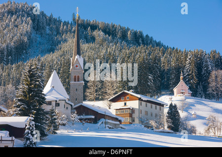 Gosau en hiver, Gosau, Salzkammergut, Autriche, Europe Banque D'Images