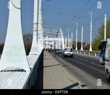 Inner City Bridge Tisza Szeged Hongrie Europe Belvarosi caché Banque D'Images