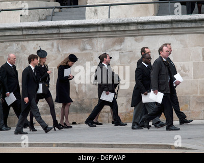 Personnes aux funérailles d'état de Margaret Thatcher Banque D'Images