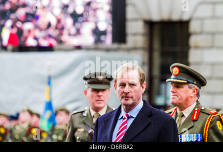 Taoiseach Enda Kenny, à la cérémonie de commémoration de l'Insurrection de Pâques 1916- 31 mars 2013 Banque D'Images