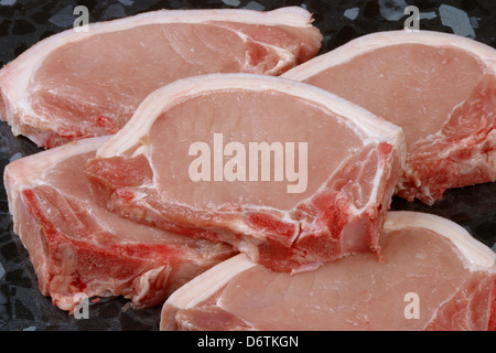 Côtelettes de porc Banque D'Images