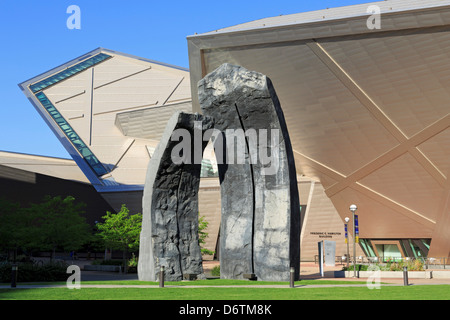 États-unis, Colorado, Denver, Denver Monoliths par Beverly Pepper, Denver Art Museum Banque D'Images