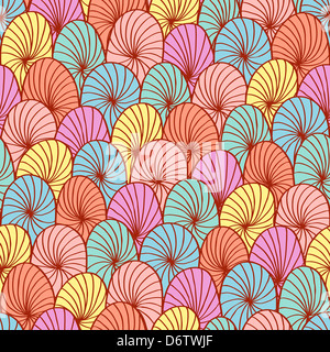 Abstract hand drawn seamless circle Banque D'Images