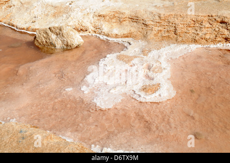 Le plus grand chott El Jerid Salt Flats au Sahara Tunisie Banque D'Images